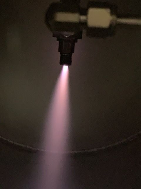 Plasma jet photograph